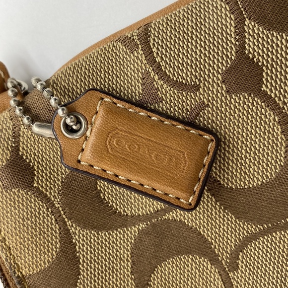 Coach Tan and Brown Wristlet - Picture 5 of 6